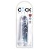 King Cock Clear 6 - Consolador con ventosa (15 cm)