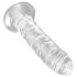 King Cock Clear 6 - Consolador con ventosa (15 cm)