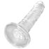 King Cock Clear 6 - Consolador con ventosa (15 cm)