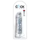 King Cock Clear 8 - gran consolador con ventosa (20 cm)