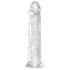 King Cock Clear 8 - gran consolador con ventosa (20 cm)