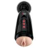 PDX Elite Dirty Talk - masturbador vaginal vibrador (negro)