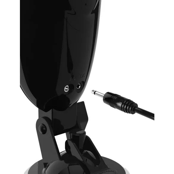 PDX Elite Dirty Talk - masturbador vaginal vibrador (negro)