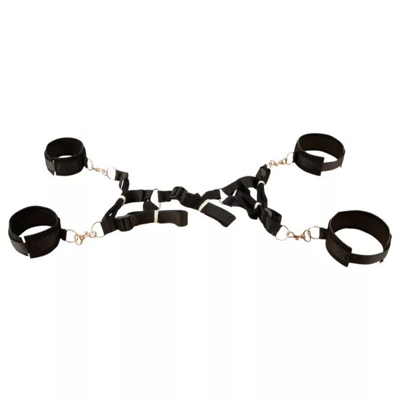 Fetish Fantasy - set de ataduras para cama - negro
