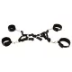 Fetish Fantasy - set de ataduras para cama - negro