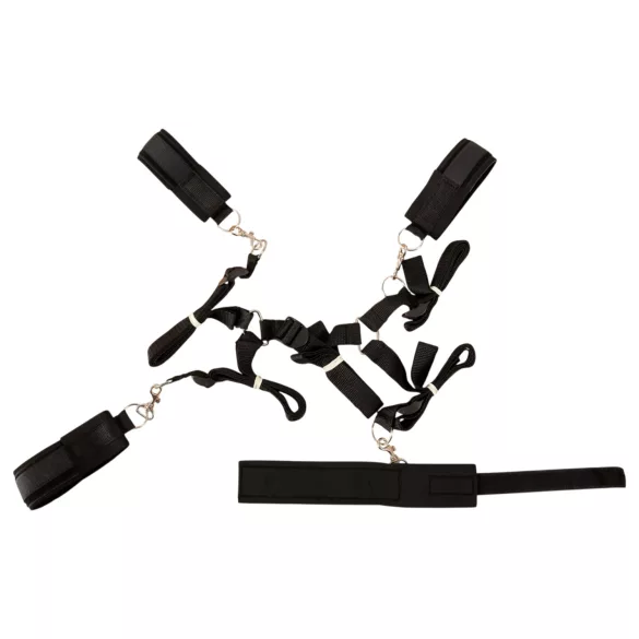 Fetish Fantasy - set de ataduras para cama - negro