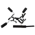 Fetish Fantasy - set de ataduras para cama - negro