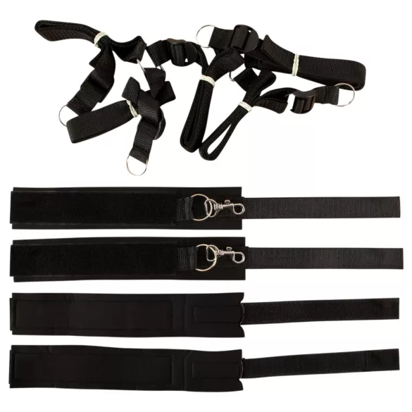 Fetish Fantasy - set de ataduras para cama - negro