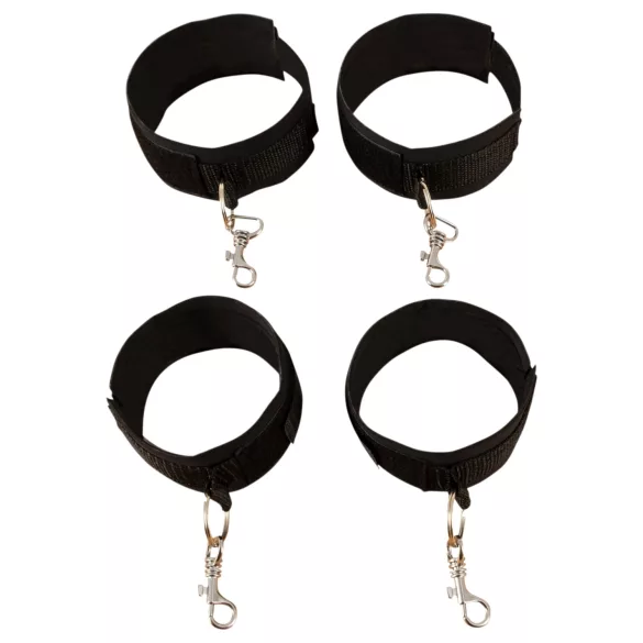 Fetish Fantasy - set de ataduras para cama - negro