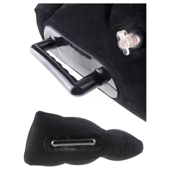 Fetish Fantasy - cojín sexual inflable con asas - negro