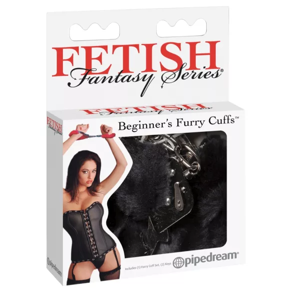 Fetish Fantasy - esposas de peluche - negro
