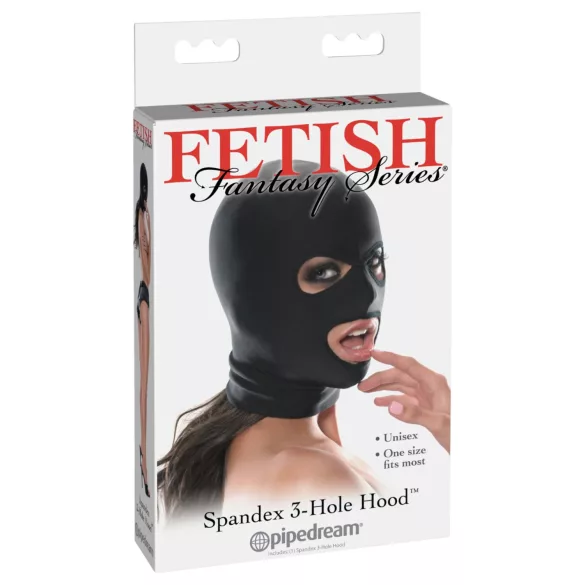 Fetish Fantasy - máscara de succión - silicona negra
