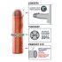 X-TENSION Perfect 1 - funda realista de pene - 17,7 cm - color natural