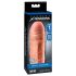 X-TENSION Mega 1 - funda pene realista - 17,7 cm - color natural