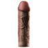 X-TENSION Mega 2 - funda de pene realista - 20,3 cm - color oscuro natural
