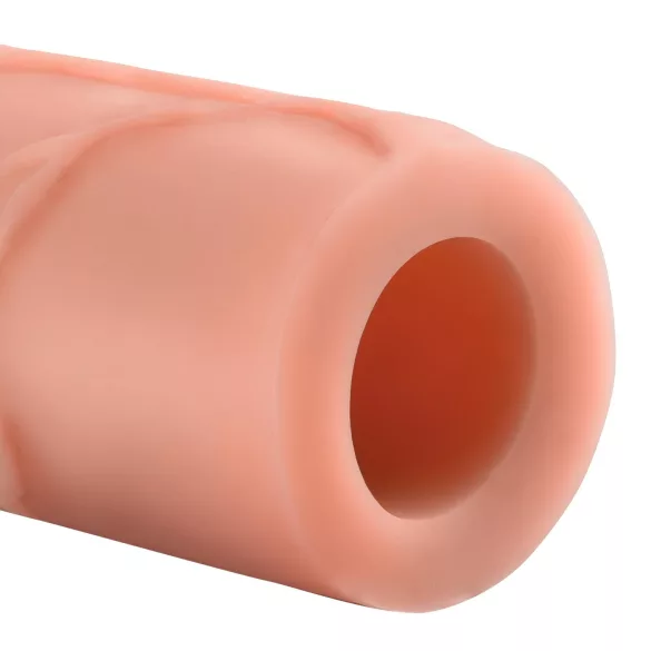 X-TENSION Mega 3 - funda pene realista - 22,8 cm - color natural