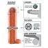 X-TENSION Perfect 1 - Funda para Pene con Anillo (17,7cm) - Natural