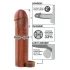 X-TENSION Perfect 2 - funda para pene con anillo - 19cm - color oscuro natural