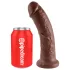 King Cock - dildo realista 20cm - marrón