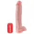 King Cock 15 - consolador con ventosa y testículos (38 cm, color natural)