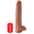 King Cock 15 - Dildo Gigante (38 cm) - Tono Oscuro Natural
