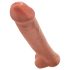 King Cock 15 - Dildo Gigante (38 cm) - Tono Oscuro Natural
