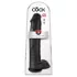 King Cock 15 - consolador con testículos y ventosa (38 cm, negro)