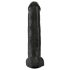 King Cock 15 - Consolador Negro con Ventosa y Testículos (38 cm)