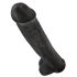 King Cock 15 - Consolador Negro con Ventosa y Testículos (38 cm)