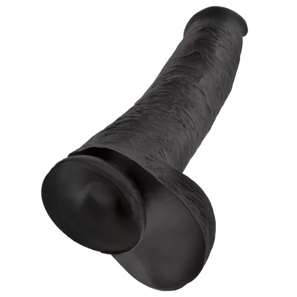 King Cock 15 - consolador con testículos y ventosa (38 cm, negro)