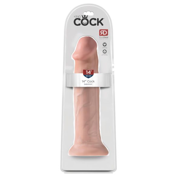 King Cock 14 - Dildo succionador grande 36cm natur