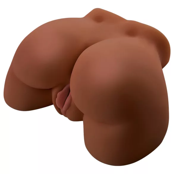 Pipedream Junk in Tha Trunk - masturbador de torso femenino vibrador (tono oscuro natural)
