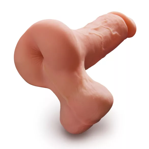 PDX Reach Around - Culo masturbador 2 en 1 y funda para pene (color carne)