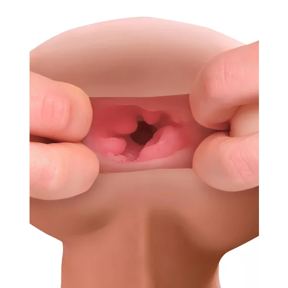 PDX Reach Around - Culo masturbador 2 en 1 y funda para pene (color carne)