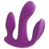 Éxtasis total 3 en 1: vibrador triple con radio y batería (lila)