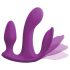 Éxtasis total 3 en 1: vibrador triple con radio y batería (lila)