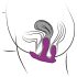 Éxtasis triple: vibrador triple recargable inalámbrico lilа
