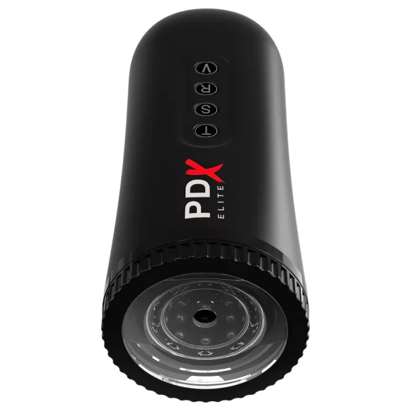 PDX Moto Blower - masturbador de succión y vibración (negro)