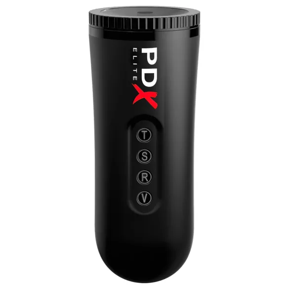 PDX Moto Blower - masturbador de succión y vibración (negro)