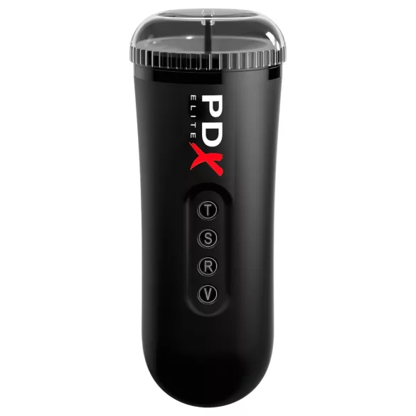 PDX Moto Blower - masturbador de succión y vibración (negro)
