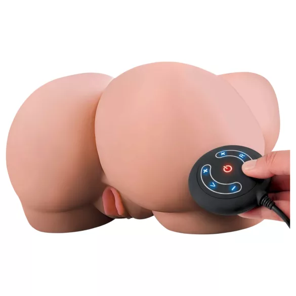 PDX Elite Milk Me Silly - masturbador con vibración (natural)