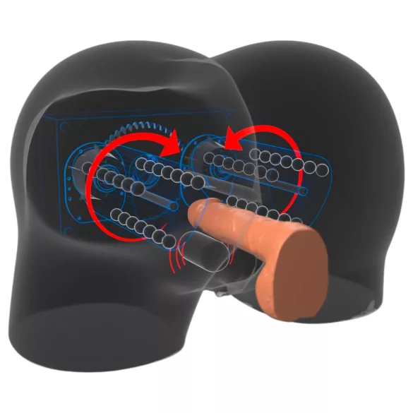 PDX Elite Milk Me Silly - masturbador con vibración (natural)