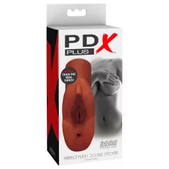 PDX - masturbador doble 2 en 1 realista - color marrón