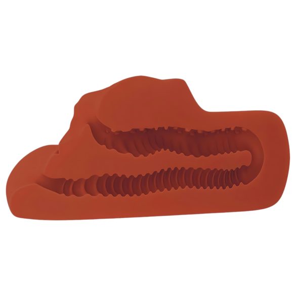 PDX - masturbador doble 2 en 1 realista - color marrón