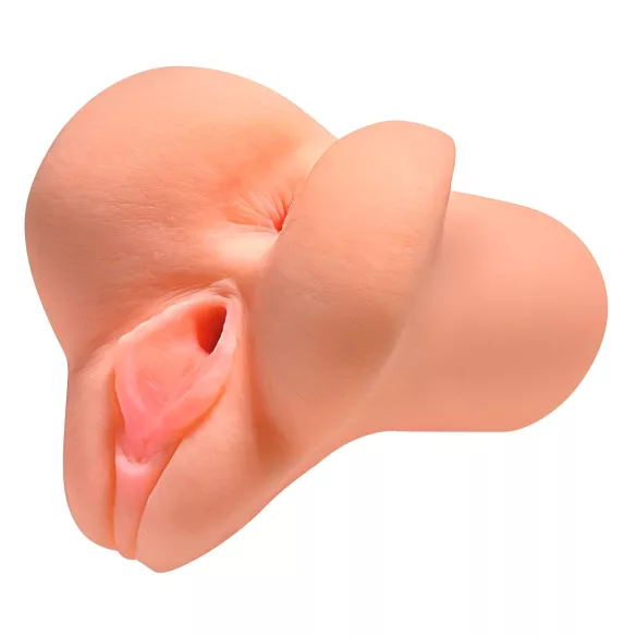 PDX Pick Your Pleasure - masturbador realista 2 en 1 (color natural)