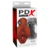 PDX Pick Your Pleasure - masturbador realista 2 en 1 (marrón)