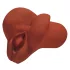PDX Pick Your Pleasure - masturbador realista 2 en 1 (marrón)