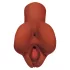 PDX Pick Your Pleasure - masturbador realista 2 en 1 (marrón)