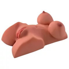   PDX Perfect DD's - torso masturbador dos orificios - silicona marrón