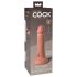 King Cock Elite 6 - consolador realista con ventosa (15 cm) - piel natural